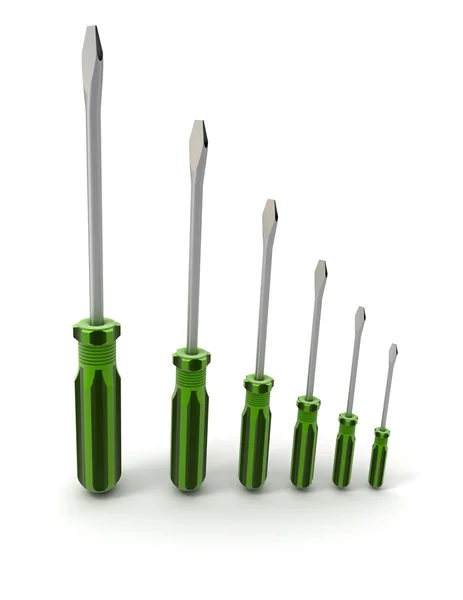 Screwdriver collection — Stock Photo, Image