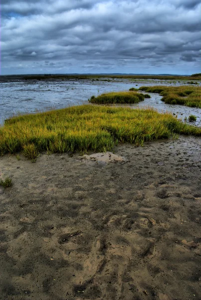 Storm at low tide — Stock Photo, Image