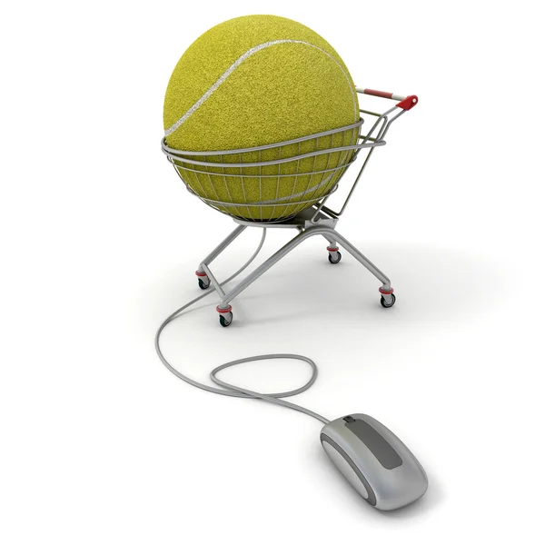 Tennis aankoop online — Stockfoto