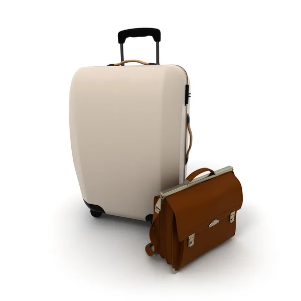 Бізнес подорожі багажу — стокове фото