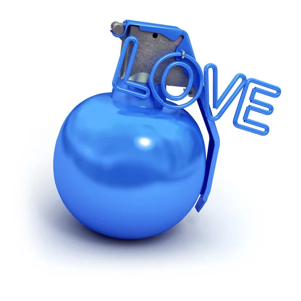 Amor explosivo azul — Fotografia de Stock