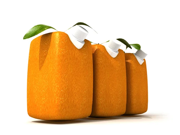 Tre apelsinjuice — Stockfoto
