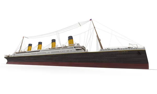 타이타닉 측면 보기 — 스톡 사진