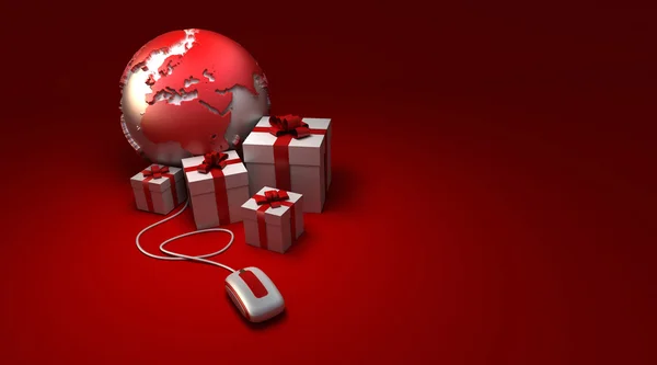 World gifts online Europe — Stock Photo, Image