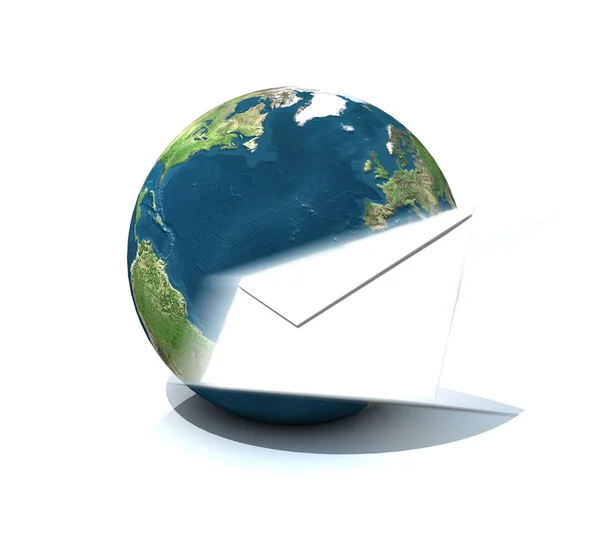 Världen mail — Stockfoto