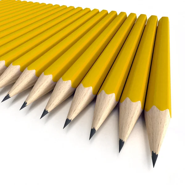 Оранжевые карандаши — стоковое фото