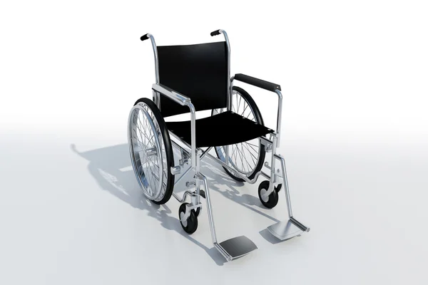 Czarny wózek inwalidzki — Zdjęcie stockowe