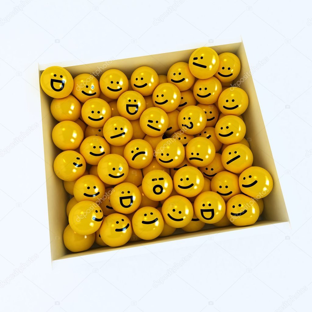 Box of emotion icons