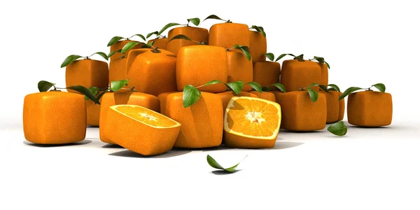 Cubistic 오렌지 — 스톡 사진