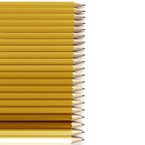 Yellow and orange pencil background — Stock Photo, Image