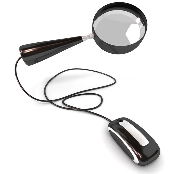 Online search black — Stock Photo, Image