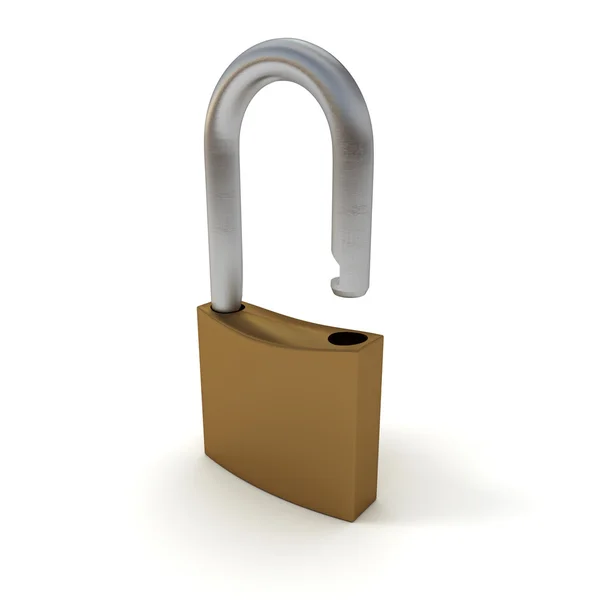 Open padlock — Stock Photo, Image
