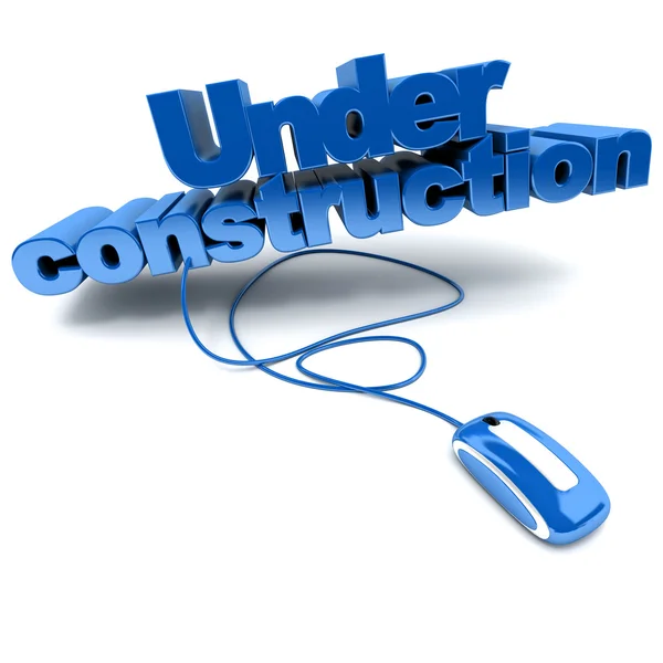 Web Under construction in blue — Stock Photo, Image
