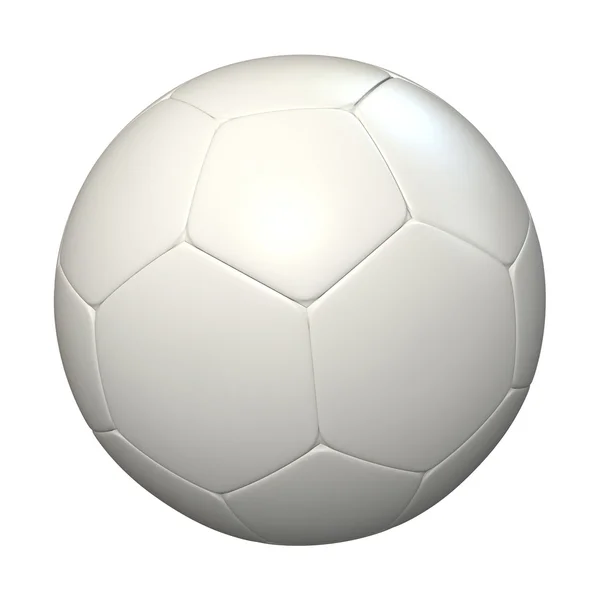 Balle de football blanche — Photo