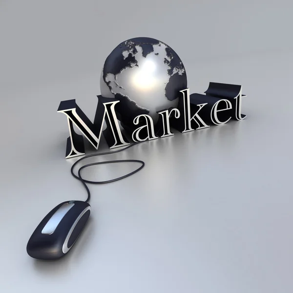 Mercado mundial — Fotografia de Stock
