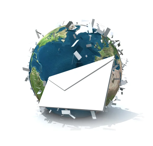 Worldwide mailing — Stock Photo, Image