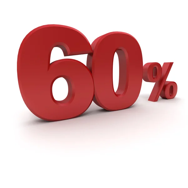 60% — Fotografia de Stock