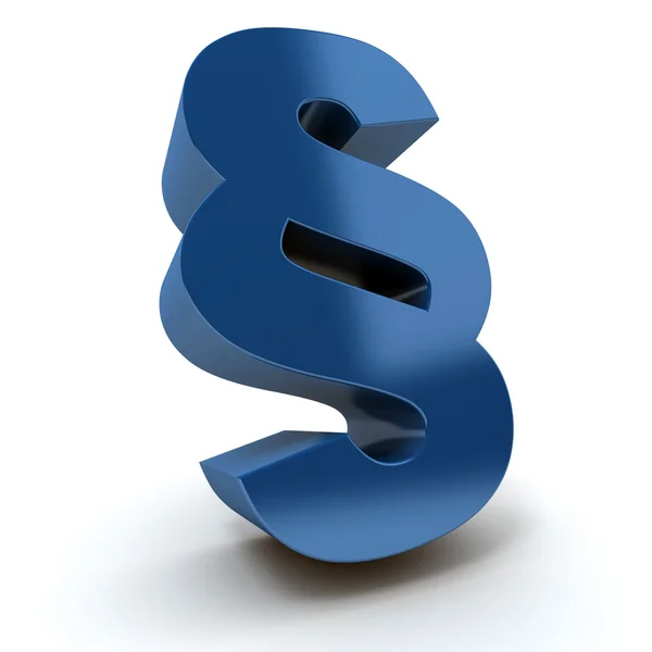 Blue Paragraph symbol — Stock Photo, Image