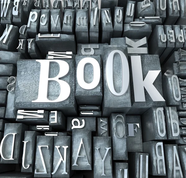Maszynopis książki bloku — Zdjęcie stockowe