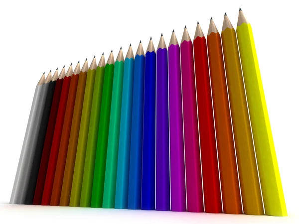 Vertical pencil background — Stock Photo, Image