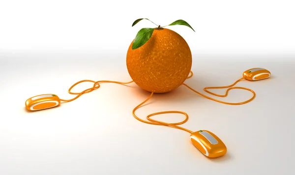 Web arancione — Foto Stock