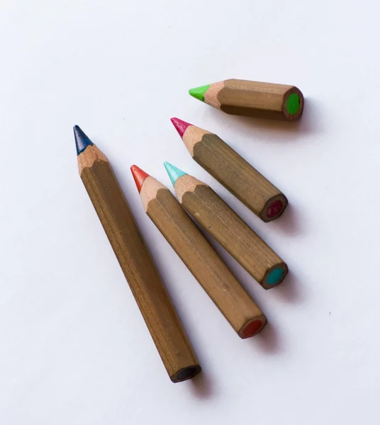 Ξύλινο χρώμα μολύβια — Φωτογραφία Αρχείου