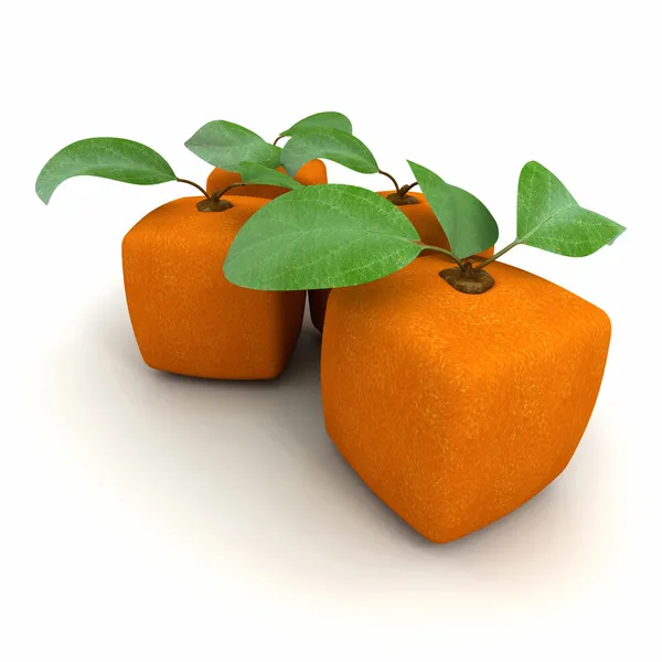 Duo orange cubique — Photo