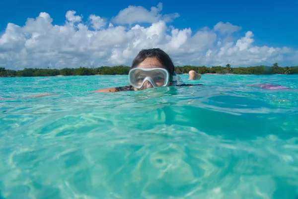 Snorkeling in paradise — Stock Photo, Image