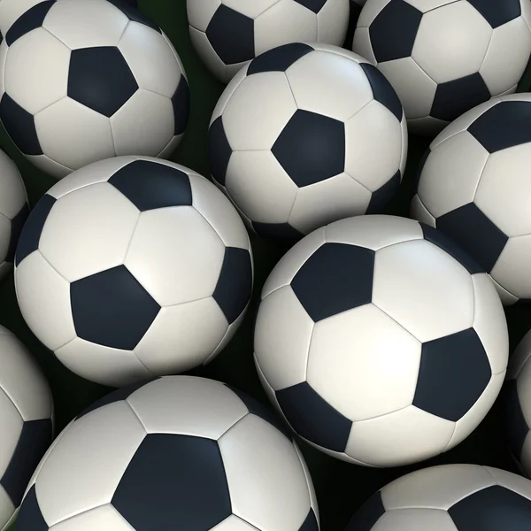 Fotbalové míče — Stock fotografie