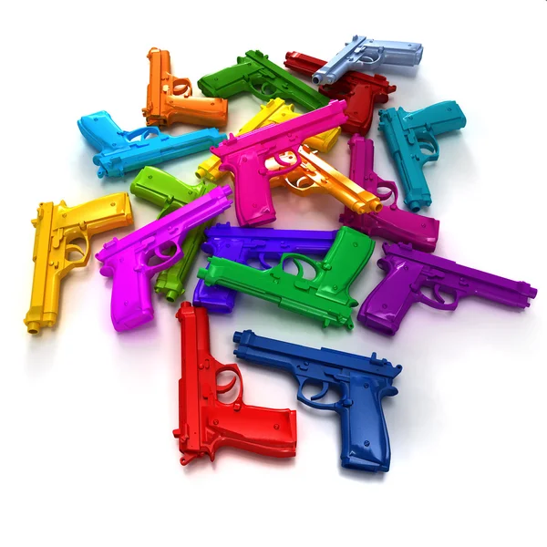 Fusils colorés — Photo