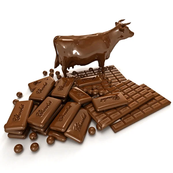 Schokoladenkuh — Stockfoto