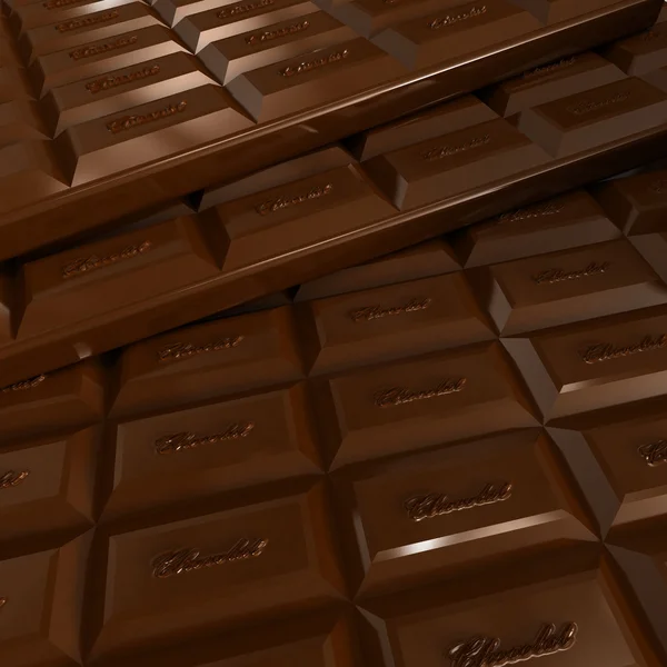 Chocolate tablets background — Stock Photo, Image