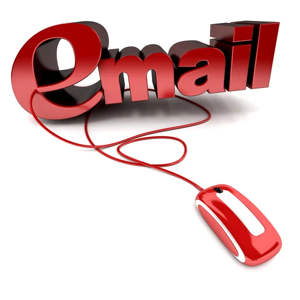 Kliknij opcję e-mail — Zdjęcie stockowe