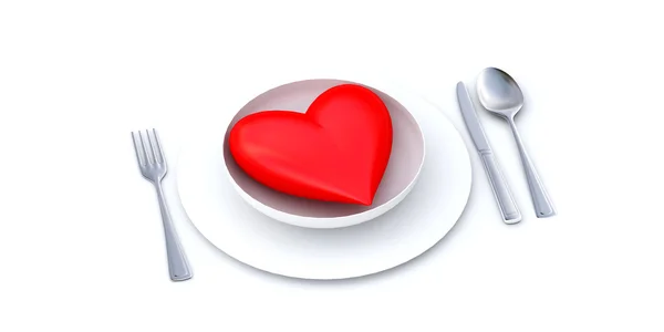 Jantar de amor — Fotografia de Stock