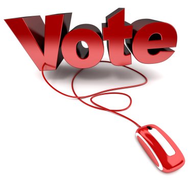 Vote online clipart