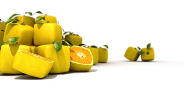 Cubic lemons clipart