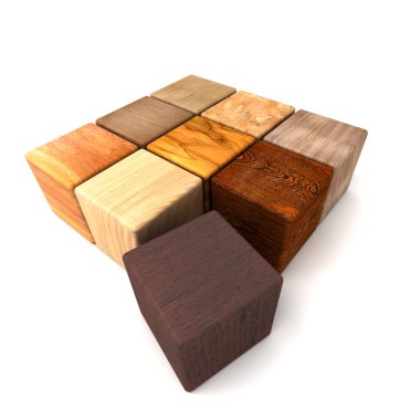 Wood samples clipart