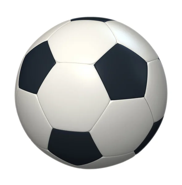 Fußball vor weißem Hintergrund — Stockfoto