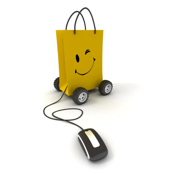 Łatwe zakupy online — Zdjęcie stockowe