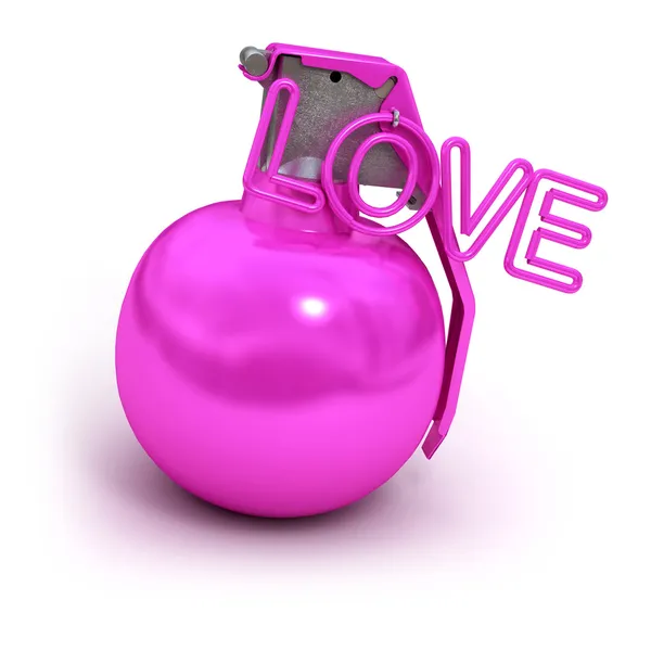 Rosafarbene explosive Liebe — Stockfoto