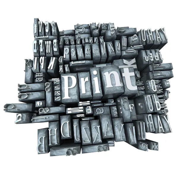 인쇄 인쇄기 — 스톡 사진