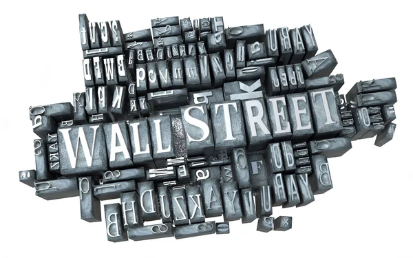 Wall Street in stampa — Foto Stock