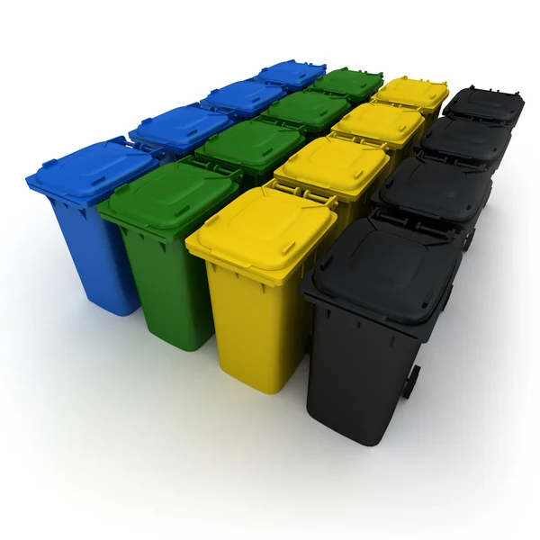 Caixotes de eliminação de resíduos — Fotografia de Stock