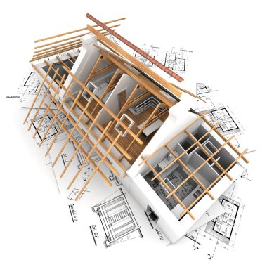 Roof structure clipart