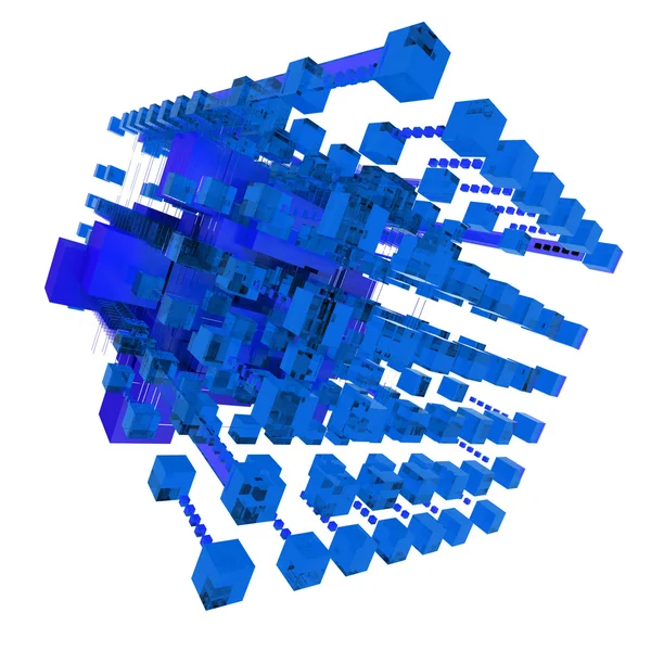 Struktur abstrak dengan warna biru — Stok Foto