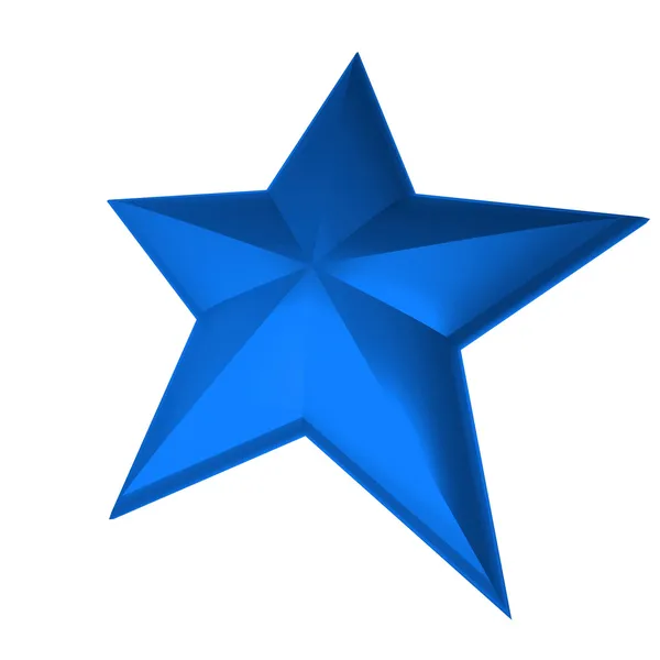 Blauer Stern — Stockfoto