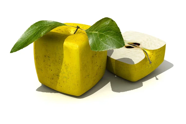 Cubic apples — Stock Photo, Image