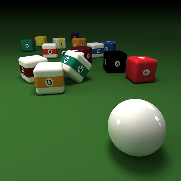 Cubic billiards balls