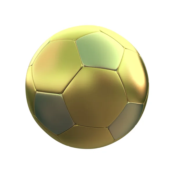 Bola de futebol de ouro e prata — Fotografia de Stock