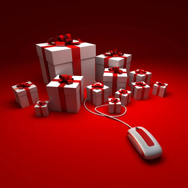 Compras de presentes — Fotografia de Stock
